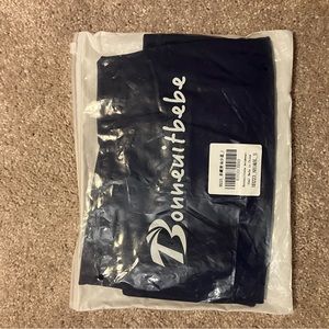 NWT Navy SPF Swim Shirt with Turquoise Stripes SIZE small